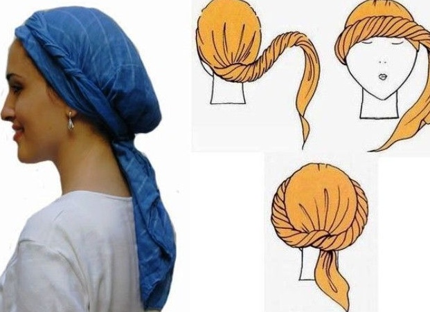 Идеальный способ носить палантин на голове и быть модной